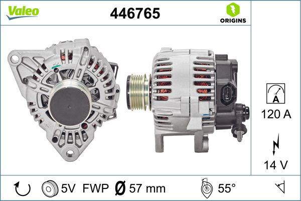 Alternator/Dynamo Valeo 446765