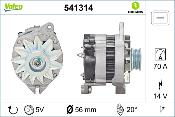 Alternator/Dynamo Valeo 541314