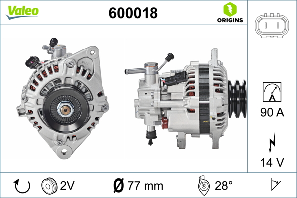 Alternator/Dynamo Valeo 600018