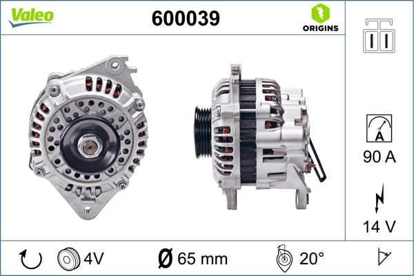 Alternator/Dynamo Valeo 600039