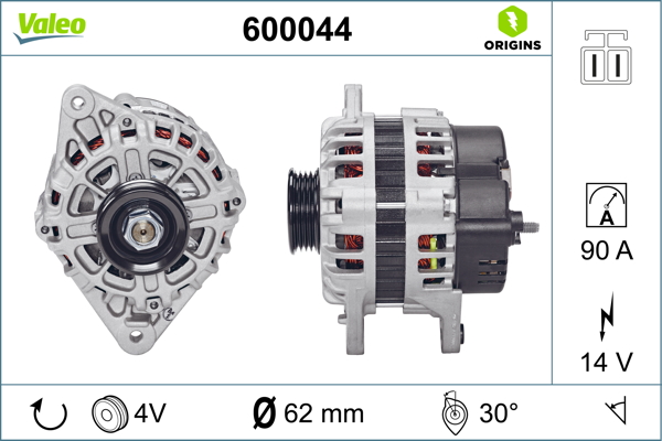 Alternator/Dynamo Valeo 600044