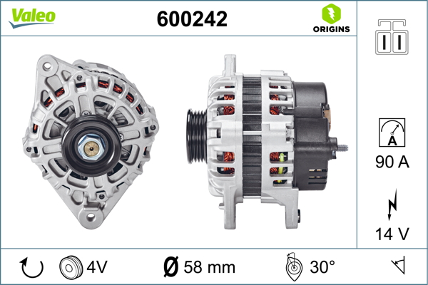 Alternator/Dynamo Valeo 600242