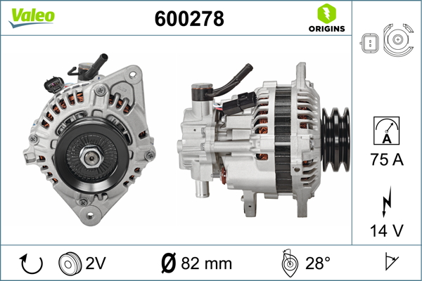 Alternator/Dynamo Valeo 600278