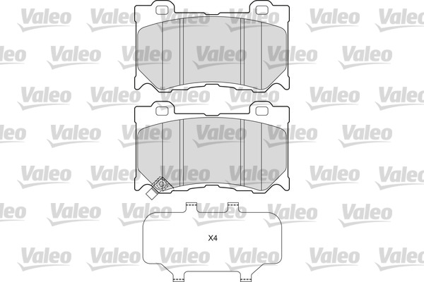 Remblokset Valeo 601663