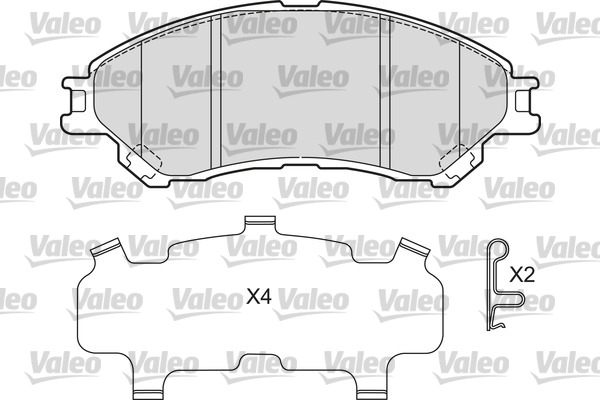 Remblokset Valeo 601667