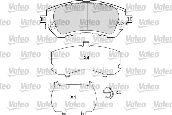 Remblokset Valeo 601668