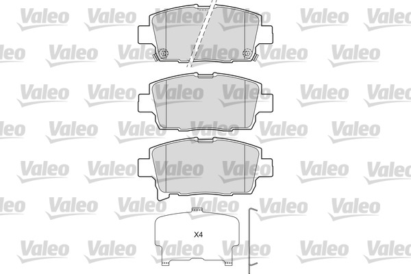 Remblokset Valeo 601673