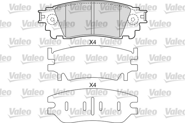 Remblokset Valeo 601678