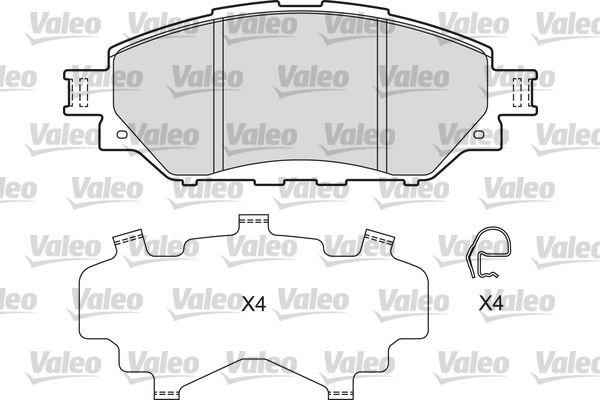 Remblokset Valeo 601681