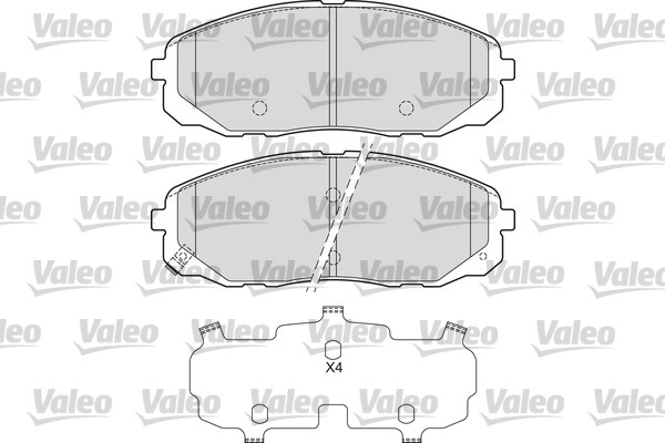 Remblokset Valeo 601682