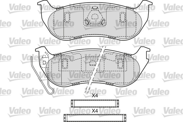 Remblokset Valeo 601683