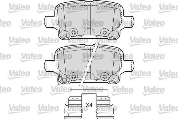 Remblokset Valeo 601684
