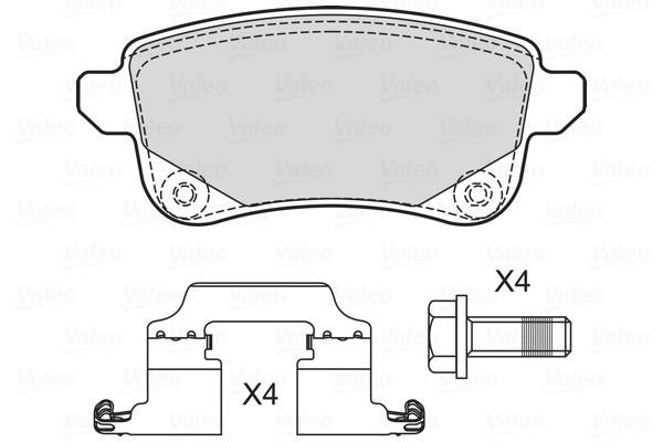 Remblokset Valeo 601706