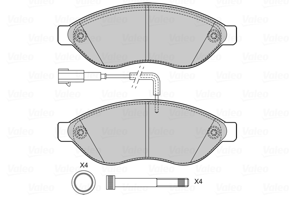 Remblokset Valeo 601708