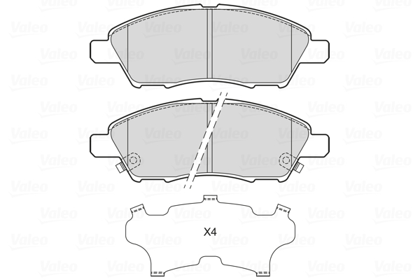 Remblokset Valeo 601717