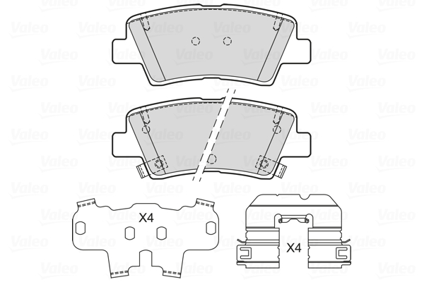 Remblokset Valeo 601718