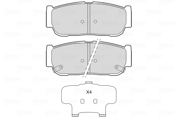 Remblokset Valeo 601724