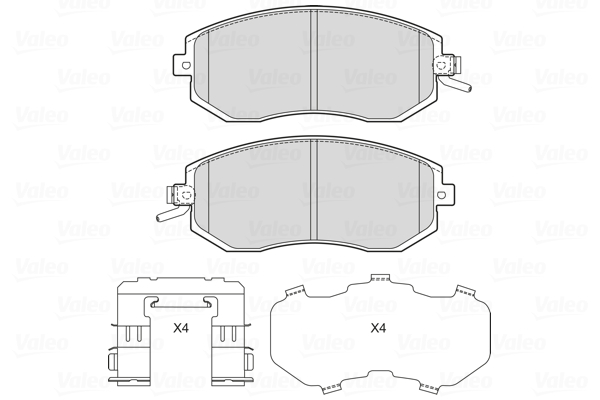 Remblokset Valeo 601728