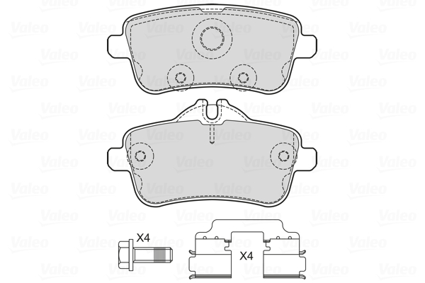 Remblokset Valeo 601734