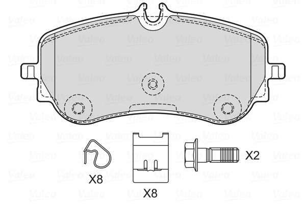 Remblokset Valeo 601741