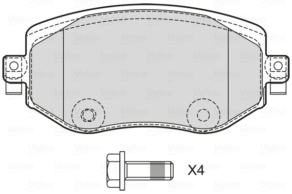 Remblokset Valeo 601744