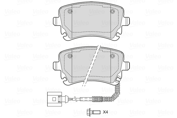 Remblokset Valeo 601747