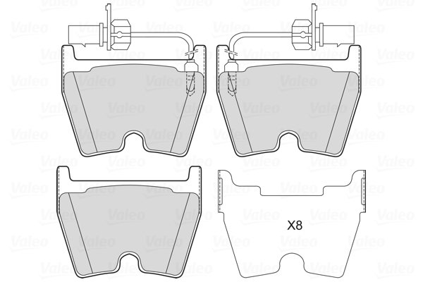 Remblokset Valeo 601758