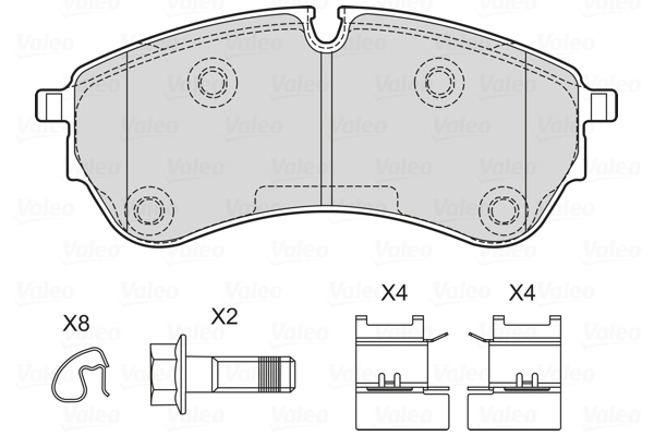 Remblokset Valeo 601762
