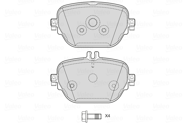 Remblokset Valeo 601767