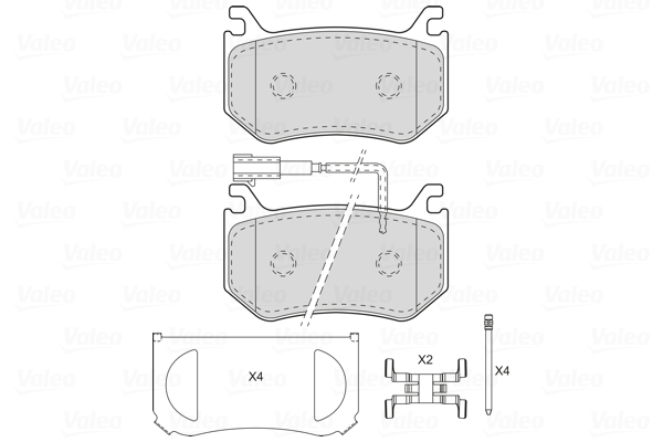 Remblokset Valeo 601768