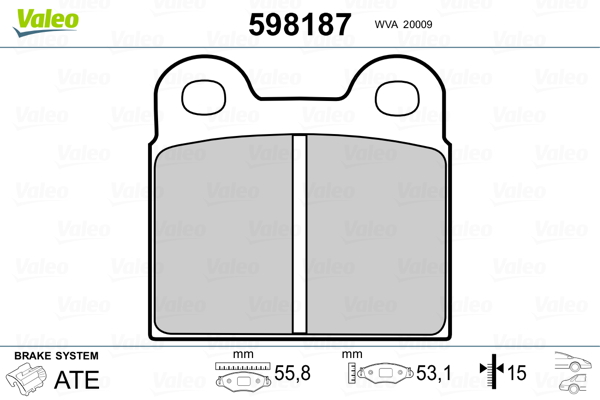 Remblokset Valeo 598187