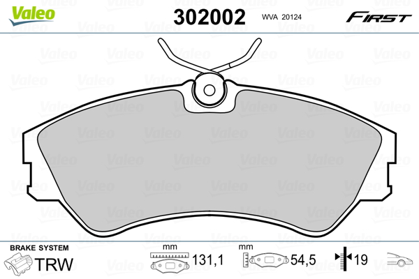 Remblokset Valeo 302002