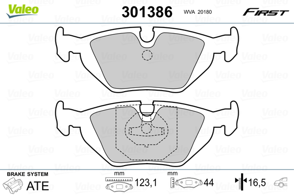 Remblokset Valeo 301386