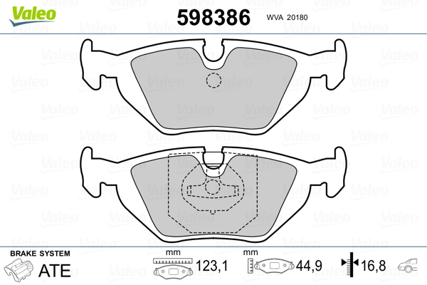 Remblokset Valeo 598386