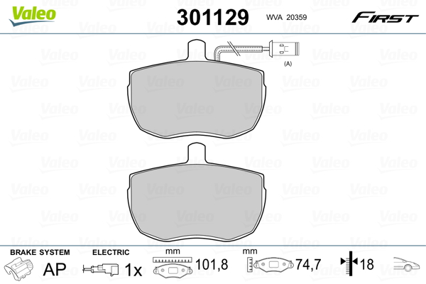 Remblokset Valeo 301129