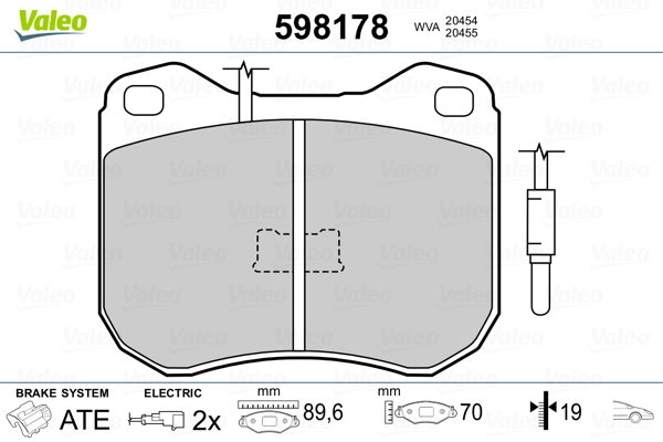 Remblokset Valeo 598178