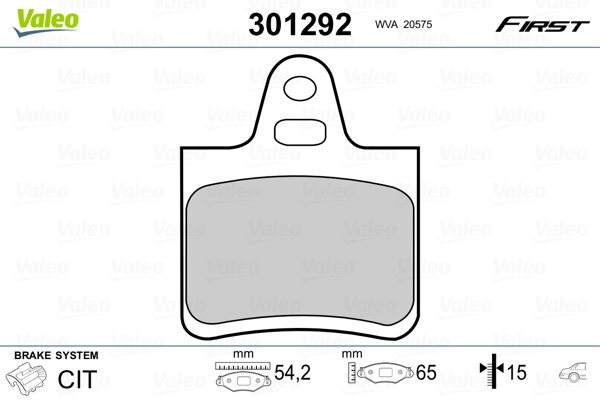 Remblokset Valeo 301292