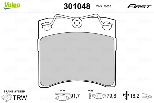 Remblokset Valeo 301048