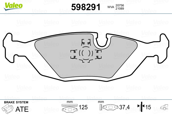 Remblokset Valeo 598291