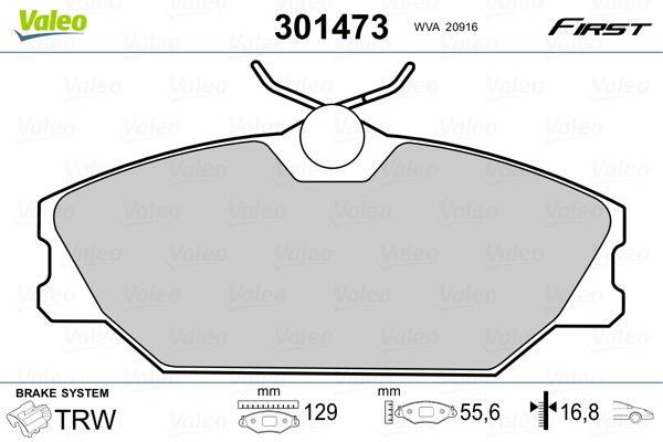 Remblokset Valeo 301473