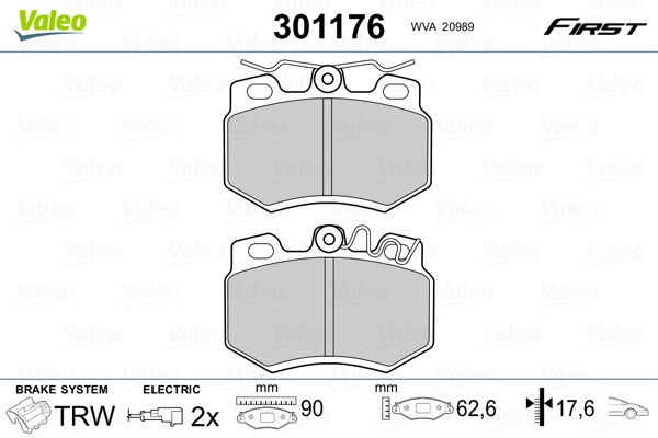 Remblokset Valeo 301176