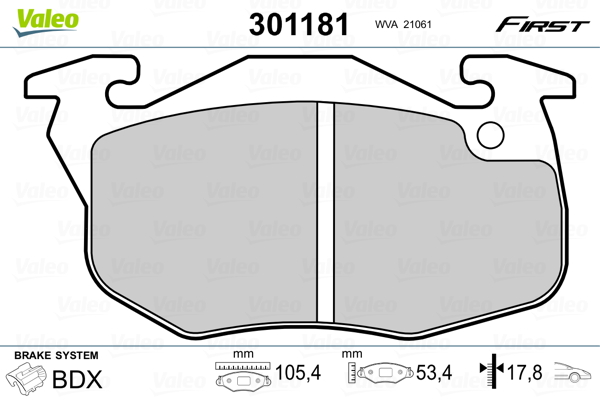Remblokset Valeo 301181
