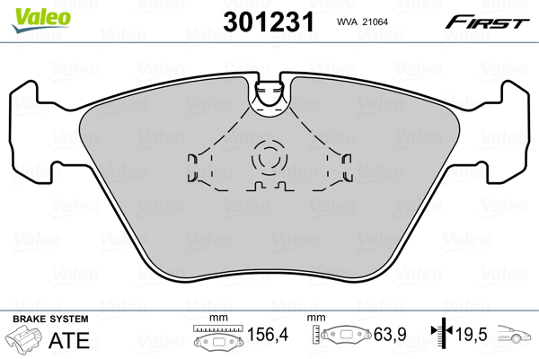 Remblokset Valeo 301231