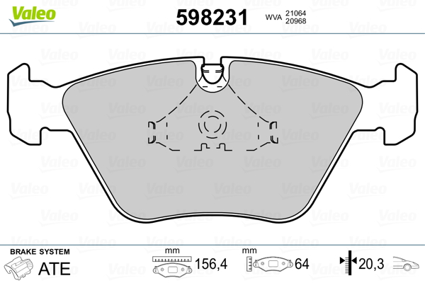 Remblokset Valeo 598231