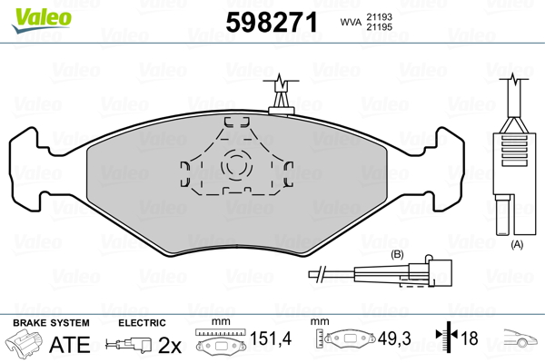 Remblokset Valeo 598271