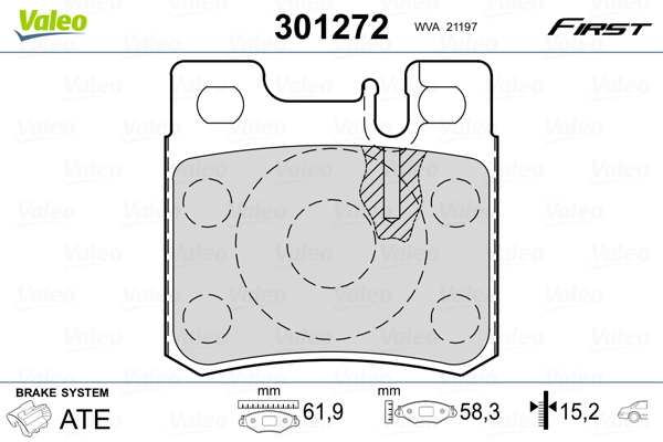 Remblokset Valeo 301272