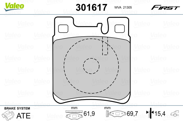 Remblokset Valeo 301617