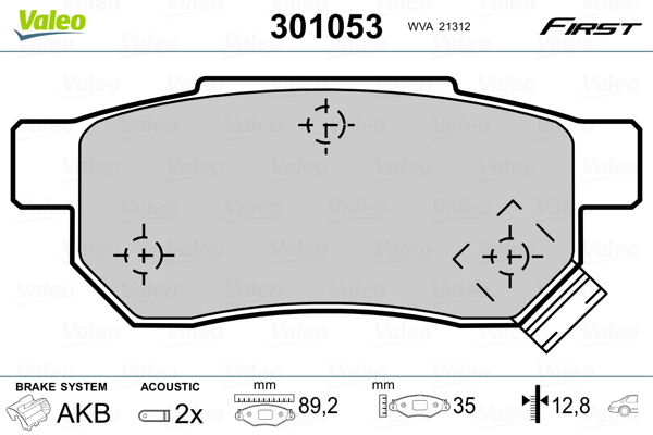 Remblokset Valeo 301053