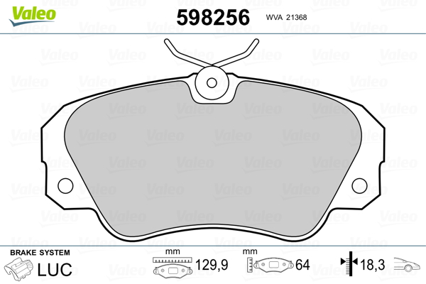 Remblokset Valeo 598256