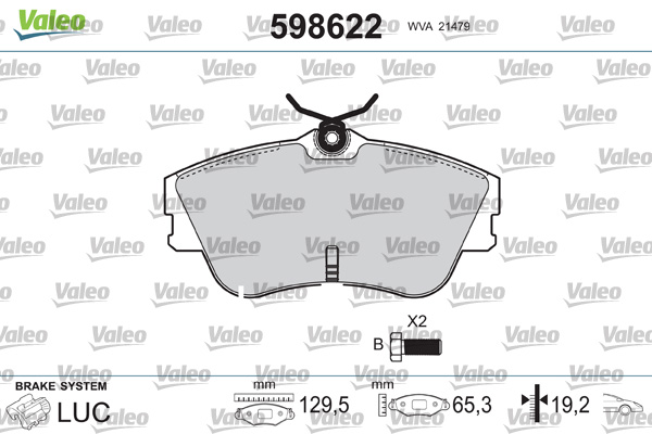 Remblokset Valeo 598622